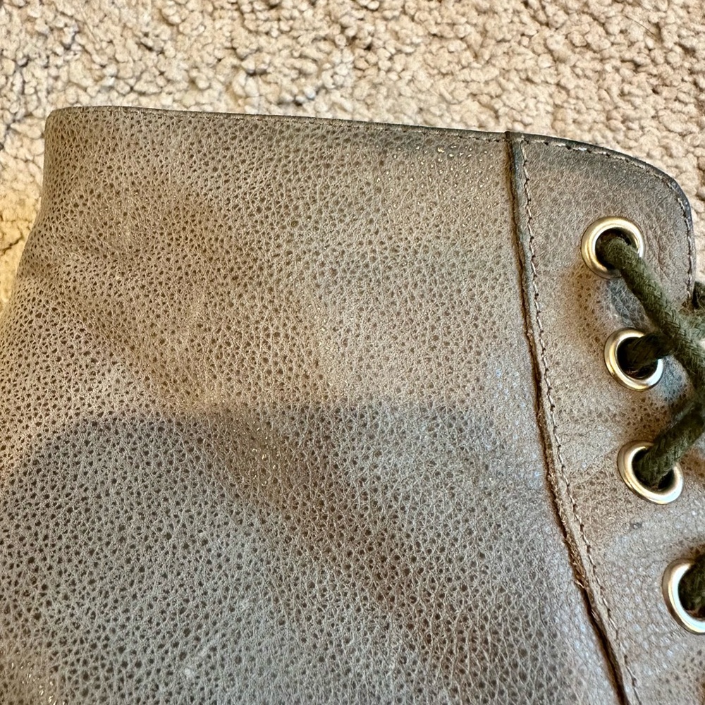Jeffrey Campbell Gray Lace-Up Platform Ankle Boots - Picture 4 of 16